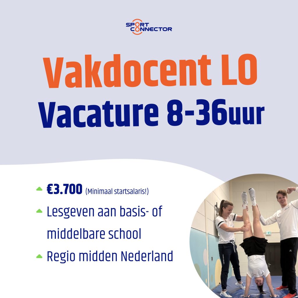 Vacature vakdocent LO | Vacature Sportdocent | Vacature gymdocent
